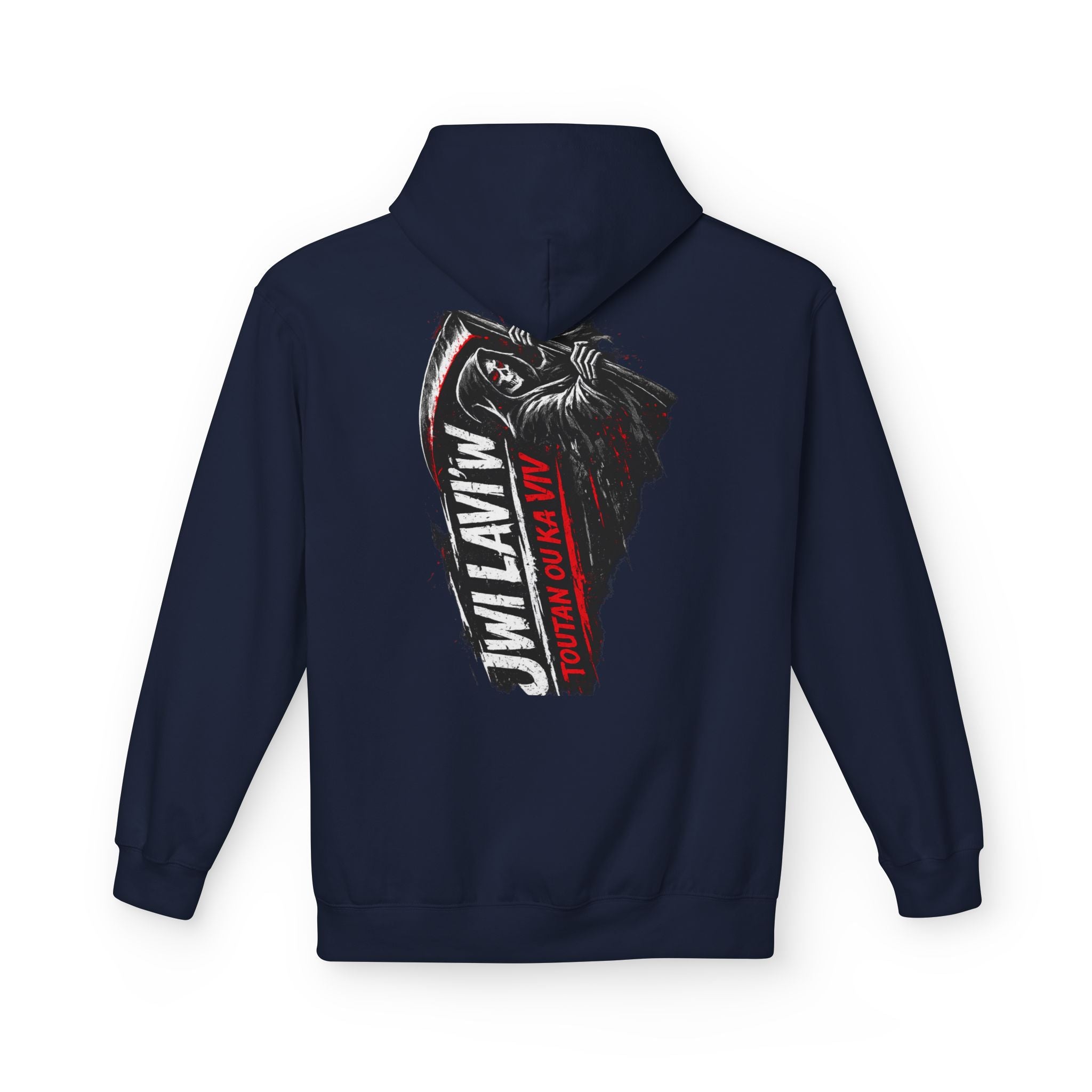 Grim Reaper 'JW I Layin' Hoodie - Dark Scythe Graphic Pullover