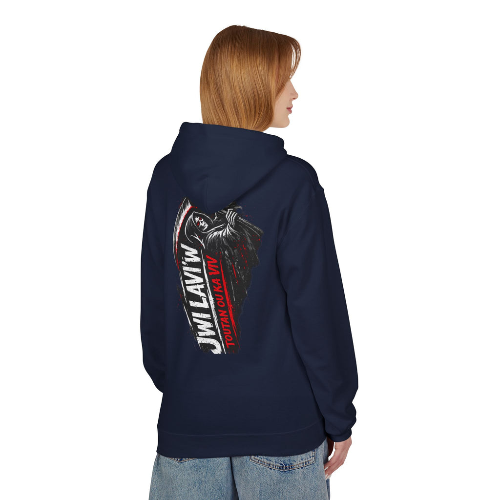 Grim Reaper 'JW I Layin' Hoodie - Dark Scythe Graphic Pullover