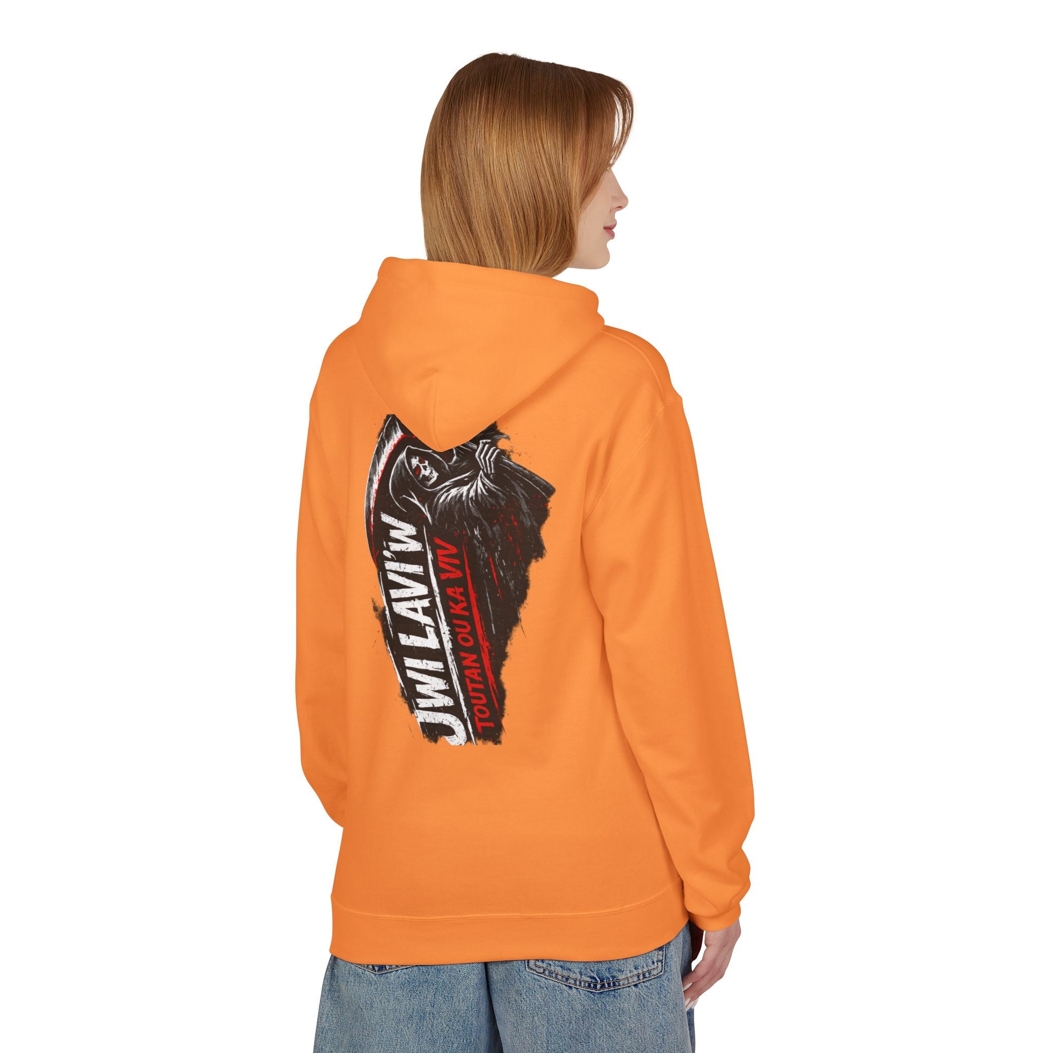 Grim Reaper 'JW I Layin' Hoodie - Dark Scythe Graphic Pullover