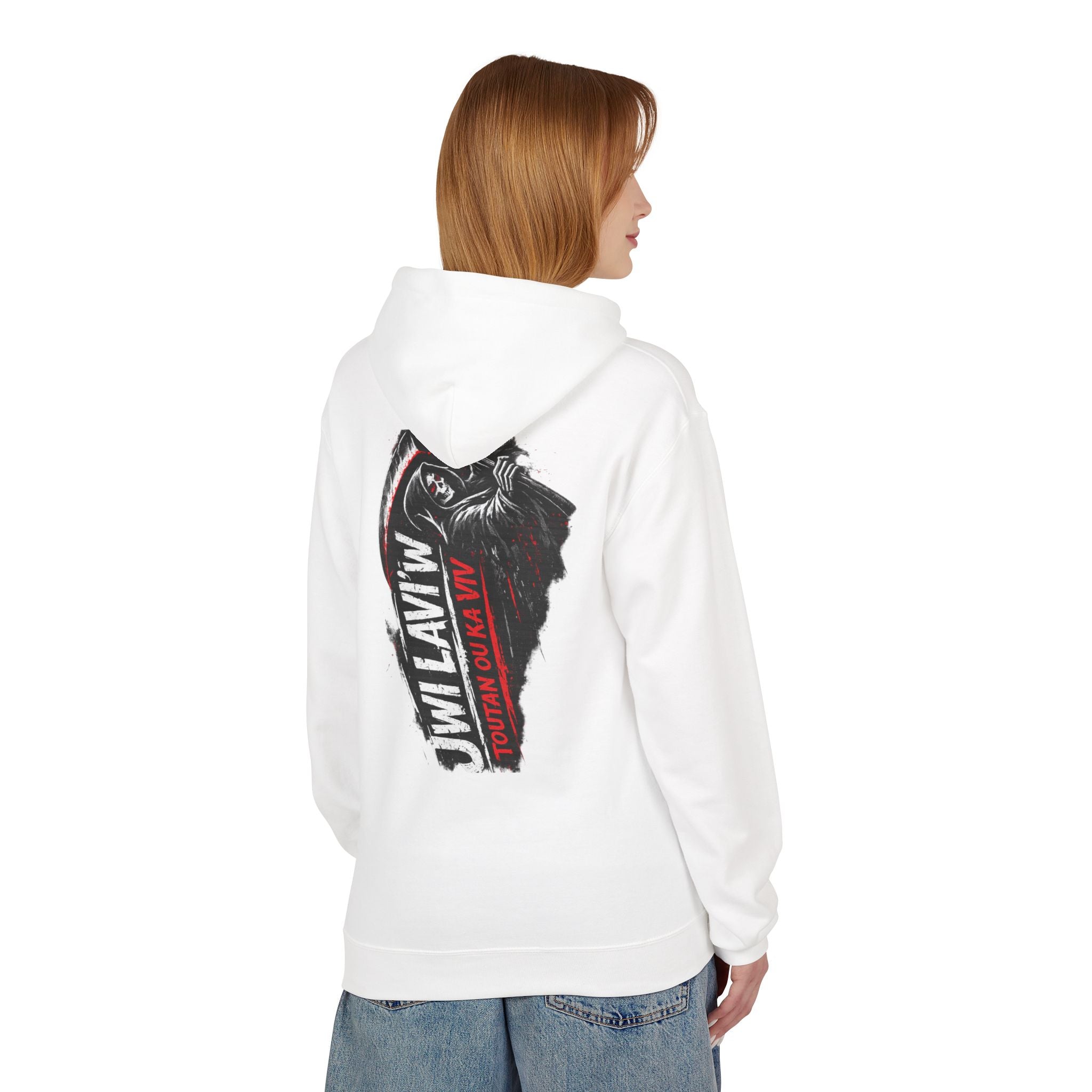 Grim Reaper 'JW I Layin' Hoodie - Dark Scythe Graphic Pullover