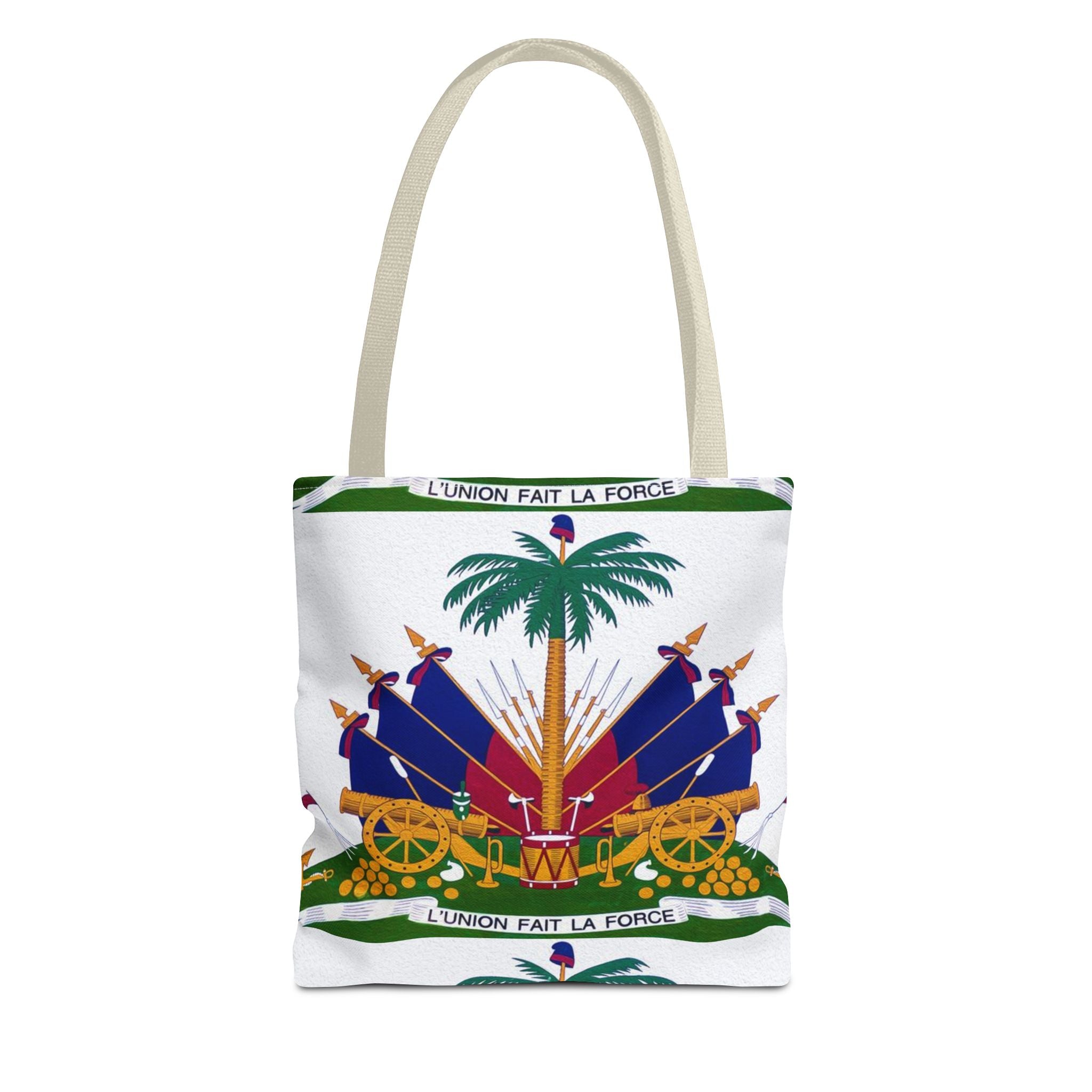 Tote Bag — Black Distressed Text Graphic Tote