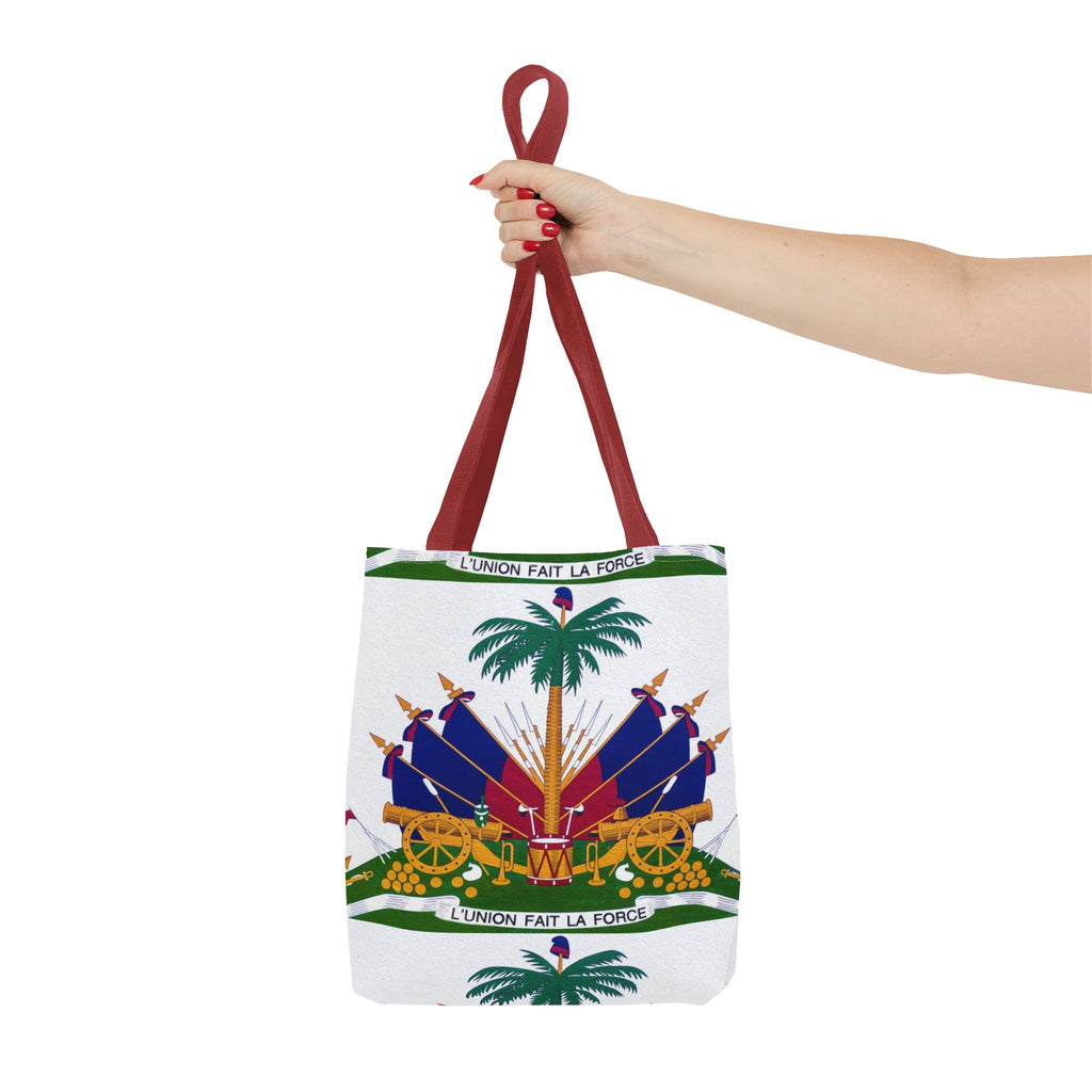 Tote Bag — Black Distressed Text Graphic Tote