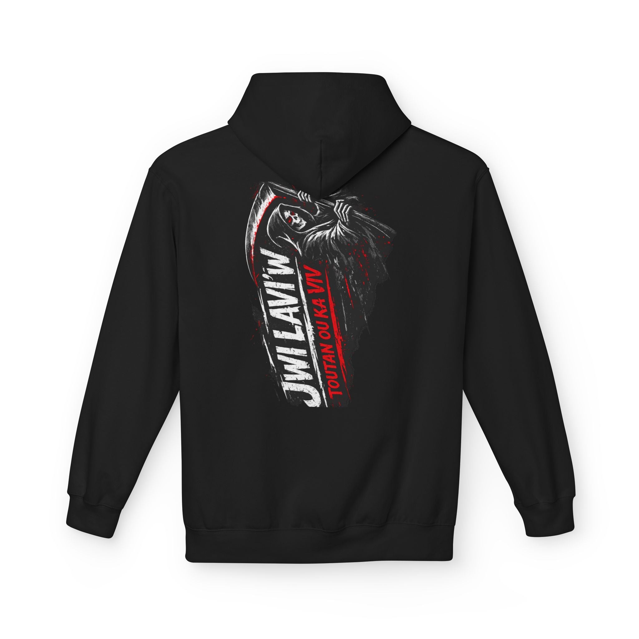 Grim Reaper 'JW I Layin' Hoodie - Dark Scythe Graphic Pullover