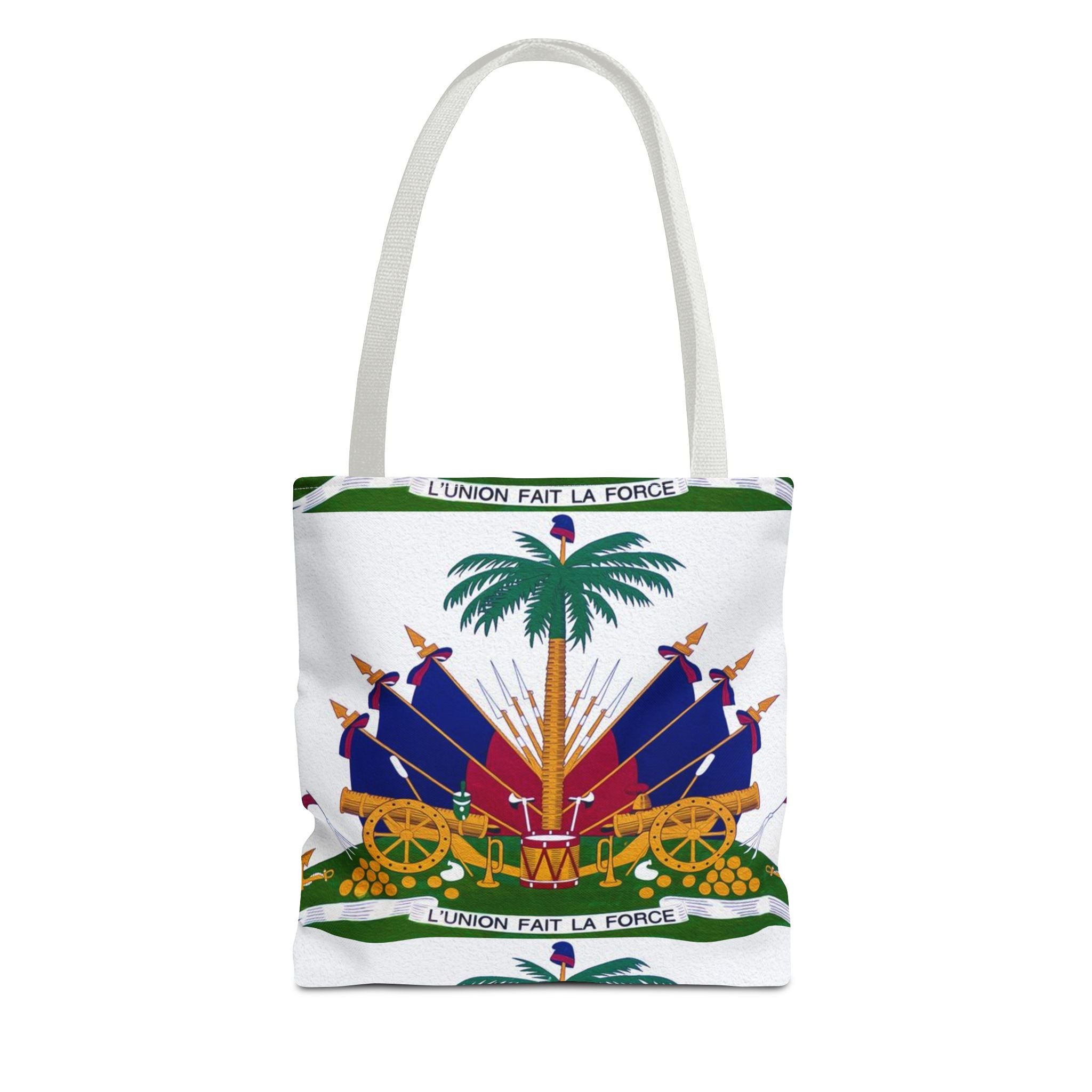 Tote Bag — Black Distressed Text Graphic Tote