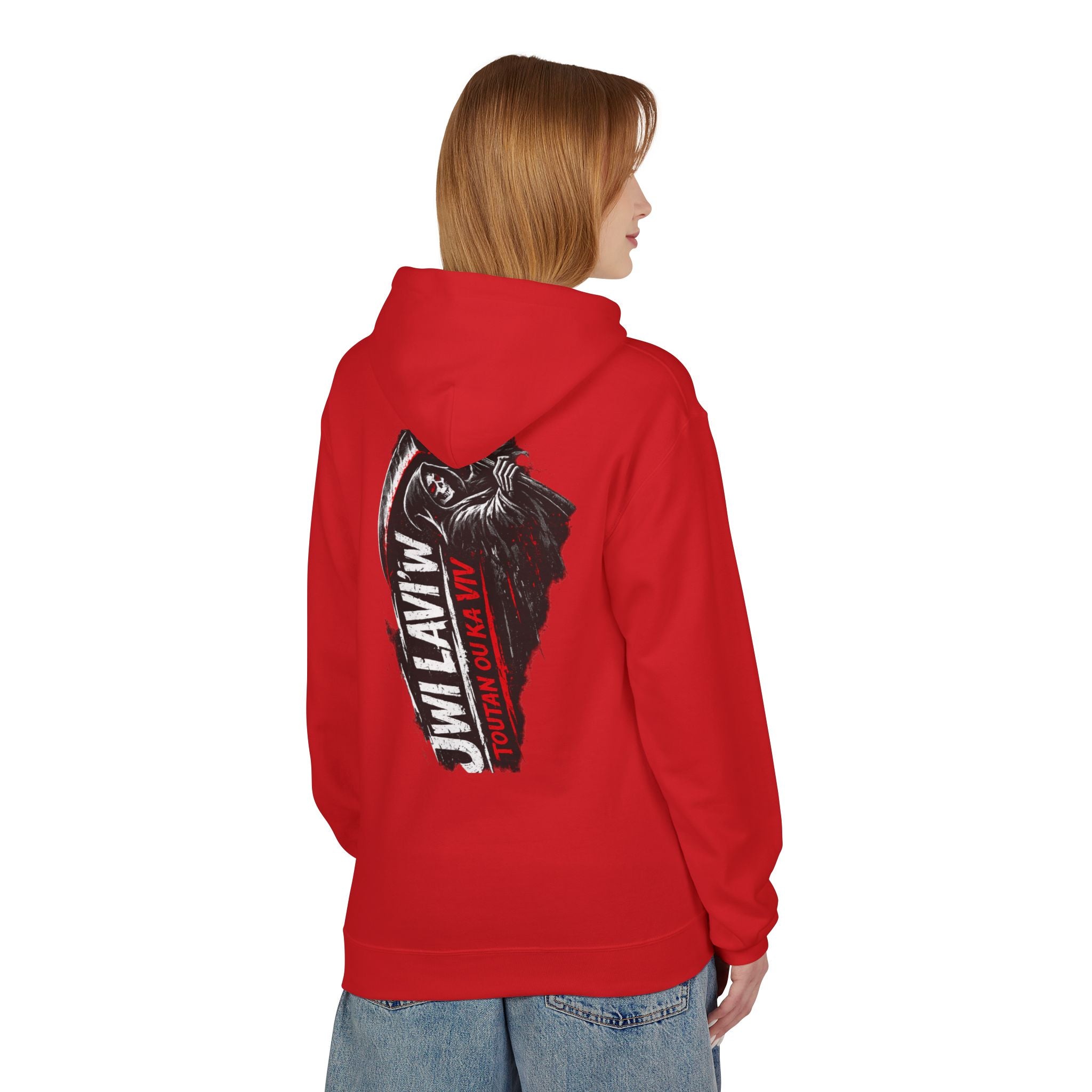 Grim Reaper 'JW I Layin' Hoodie - Dark Scythe Graphic Pullover