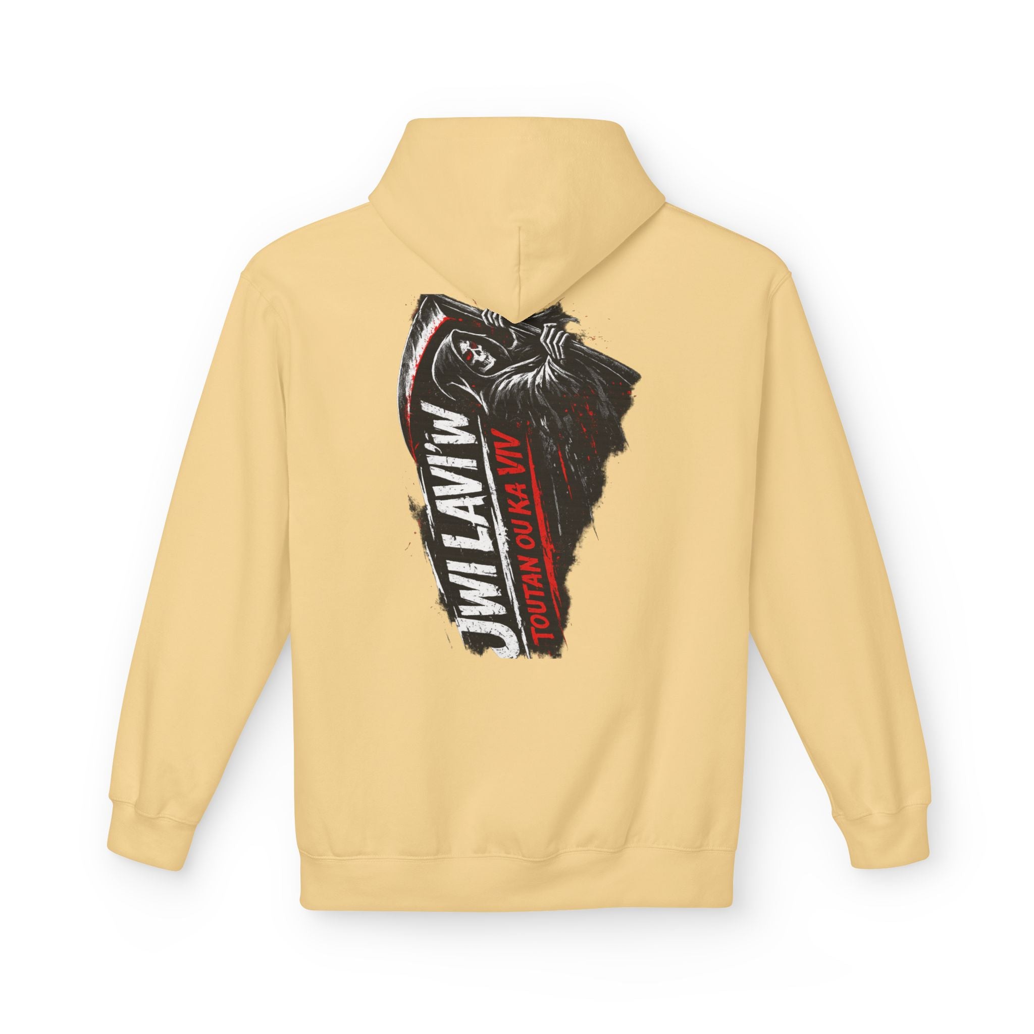 Grim Reaper 'JW I Layin' Hoodie - Dark Scythe Graphic Pullover