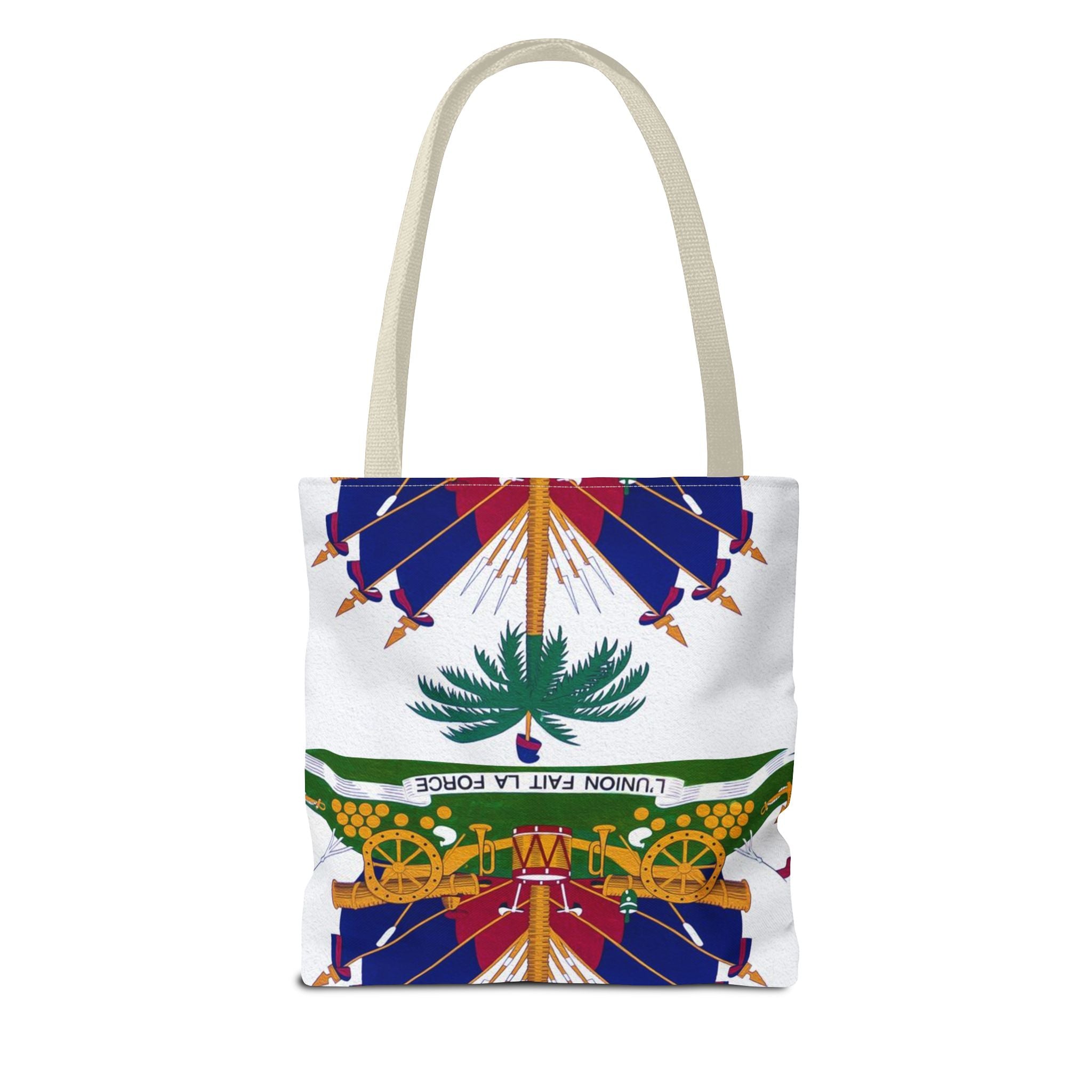 Tote Bag — Black Distressed Text Graphic Tote