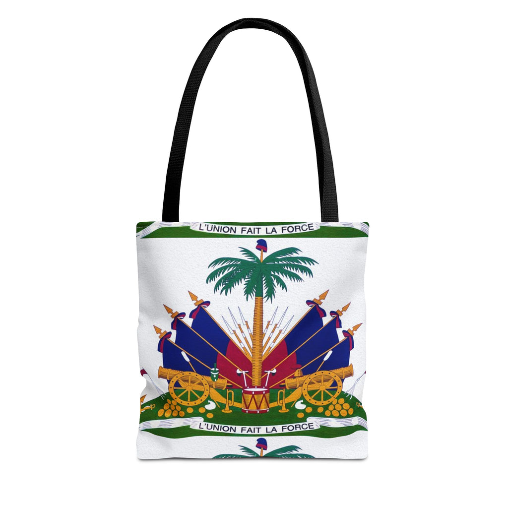 Tote Bag — Black Distressed Text Graphic Tote